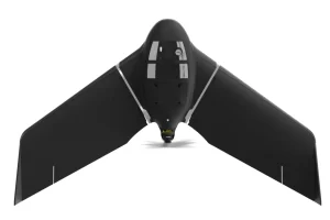 CartoCanada's eBee TAC public-safety drone in black, designed for tactical aerial mapping.